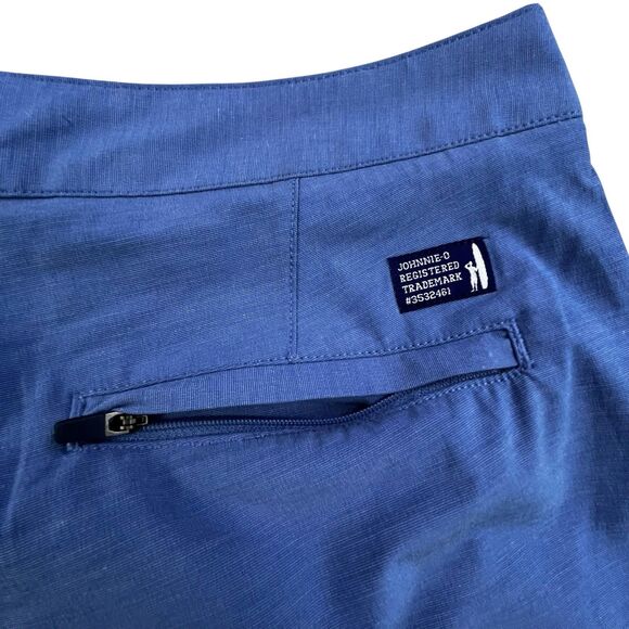 Johnnie-O Dawn 2 Dusk Shorts Men’s 32 Laguna Blue Golf Stretch Hybrid NEW - Picture 10 of 14